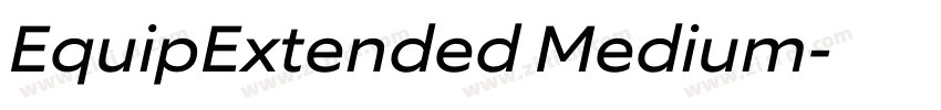 EquipExtended Medium字体转换